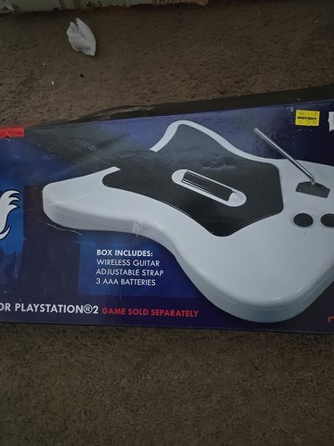Guitar Hero Playstation 2 Wireless Game Guitar Red Octane W/ Box No Dongle C PIC - Picture 2 of 24