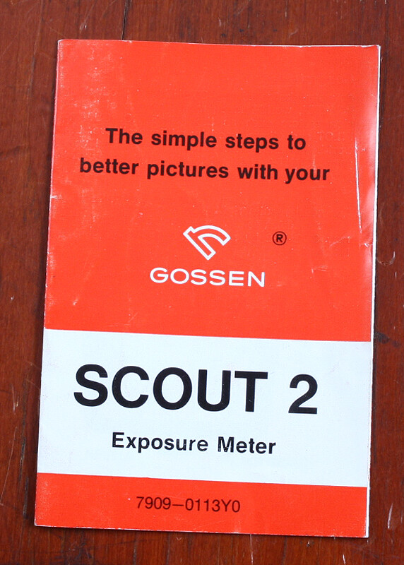 a GOSSEN SCOUT 2 EXPOSURE METER INSTRUCTIONS/130754 | eBay