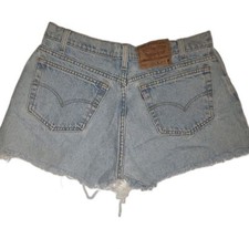 Vintage 90s Levis 560 Cut Off Denim Jean Shorts W33