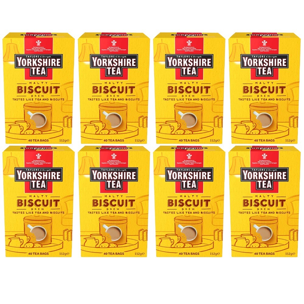 Yorkshire Tea Malty Biscuit Brew Speciality Brew 8 x 40 Tea bags (320 Tea bags)
