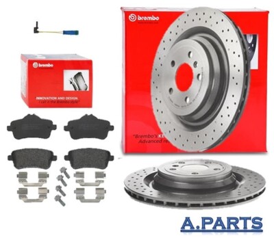 BREMBO BREMSENSATZ 345mm WK GELOCHT HINTEN MERCEDES GL GLE GLE COUPE M KLASSE