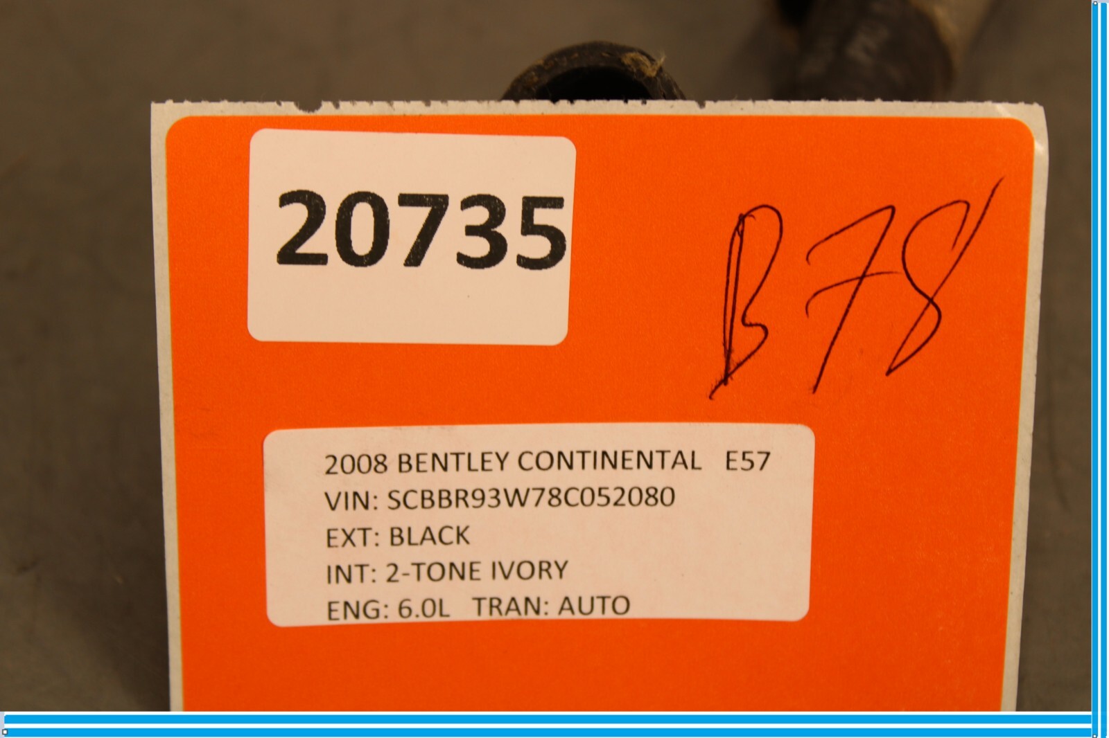 Bentley Continental 2006-2010 Hose pipe