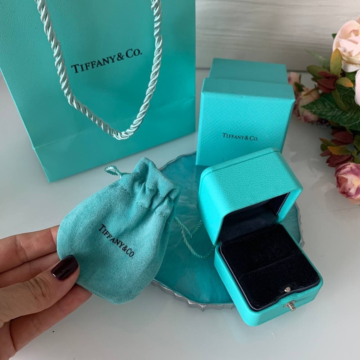 New Tiffany&Co Gift Packaging Box+Bag+Pouch+Card for Necklace Bracelet