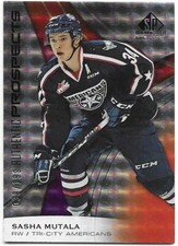 2019-20 UD Upper Deck CHL Sp Game Used SASHA MUTALA #37 Orange 039/199