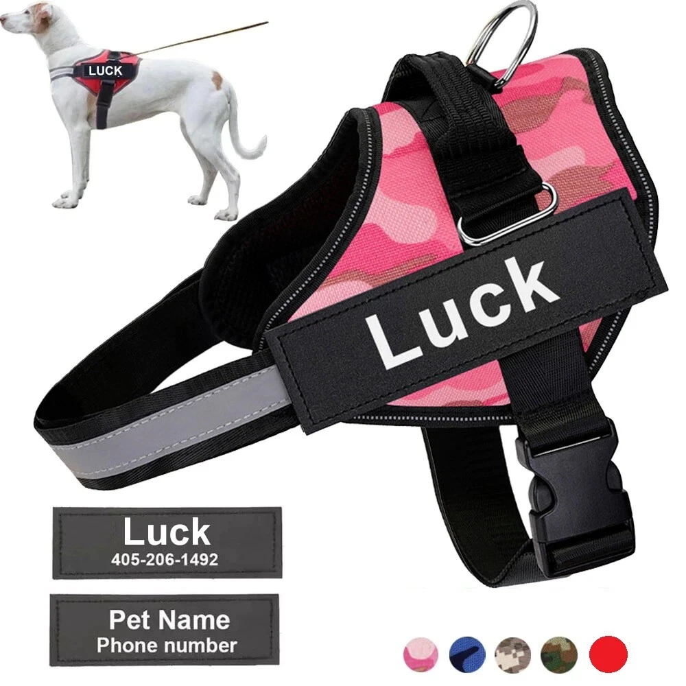 Custom dog top harness vest
