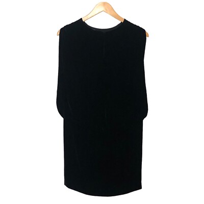 ワンピースその他 FENDI Black viscose sleeveless dress Fendi Shift Dress Black Velvet Sleeveless Cape Made in Italy