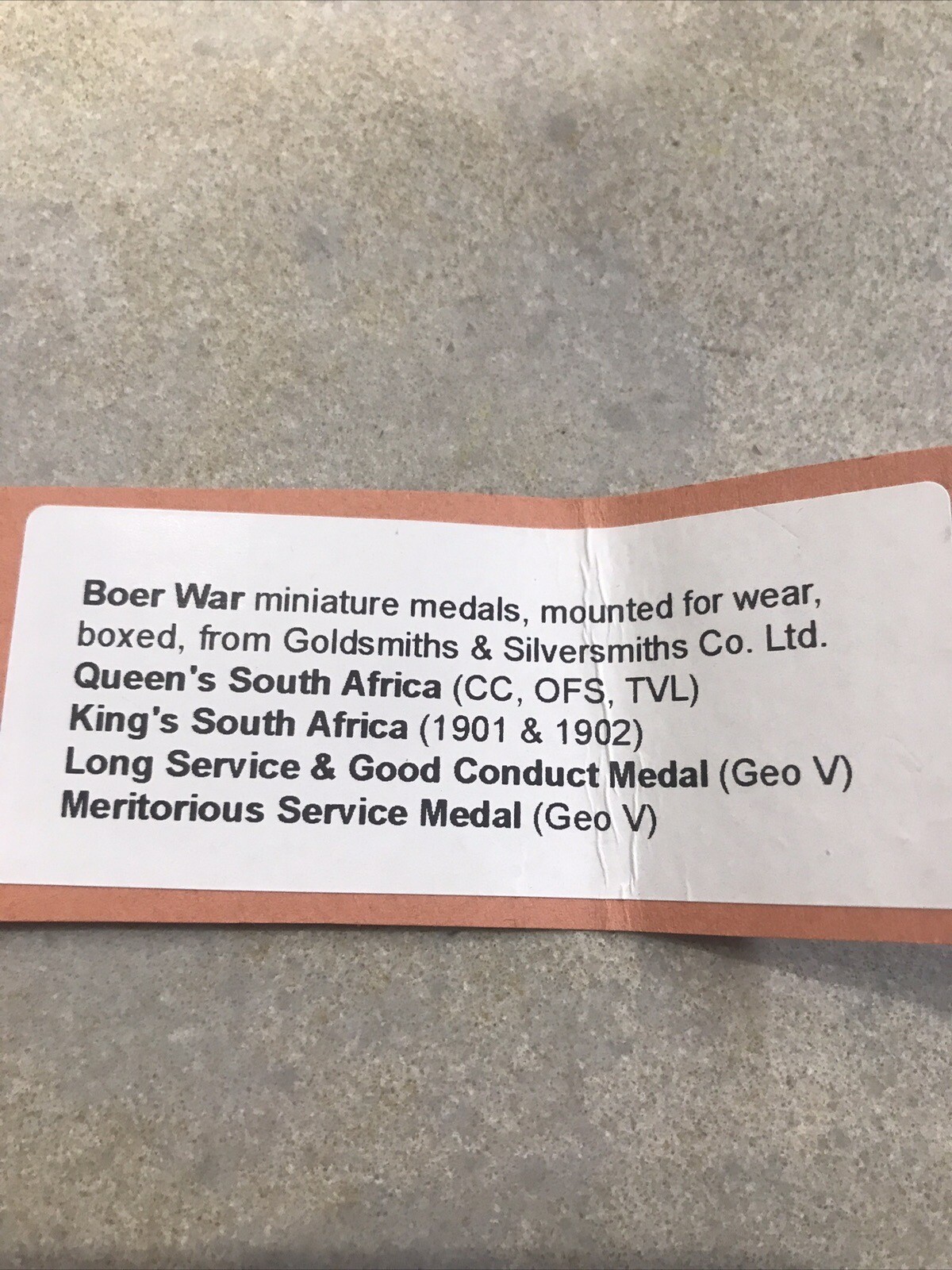 boer war medals for sale eBay