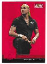 2022 Upper Deck AEW Metal Isiah Kassidy Precious Metal Gems Red Numbered 079/100