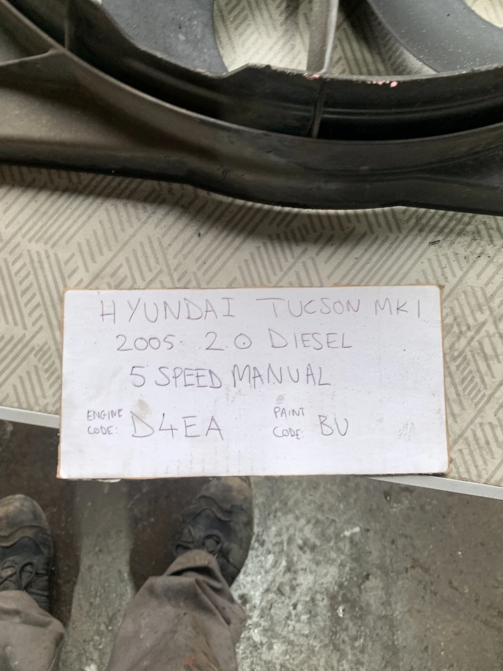 Hyundai Tucson Mk1 2005 2.0 Diesel D4EA Cooling Radiator Fan 25380-2EXXX - Image 2 of 4