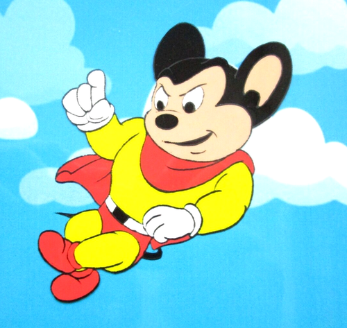 MIGHTY MOUSE 1979 Filmación PRODUCCIÓN ANIMACIÓN ORIGINAL CEL dibujo