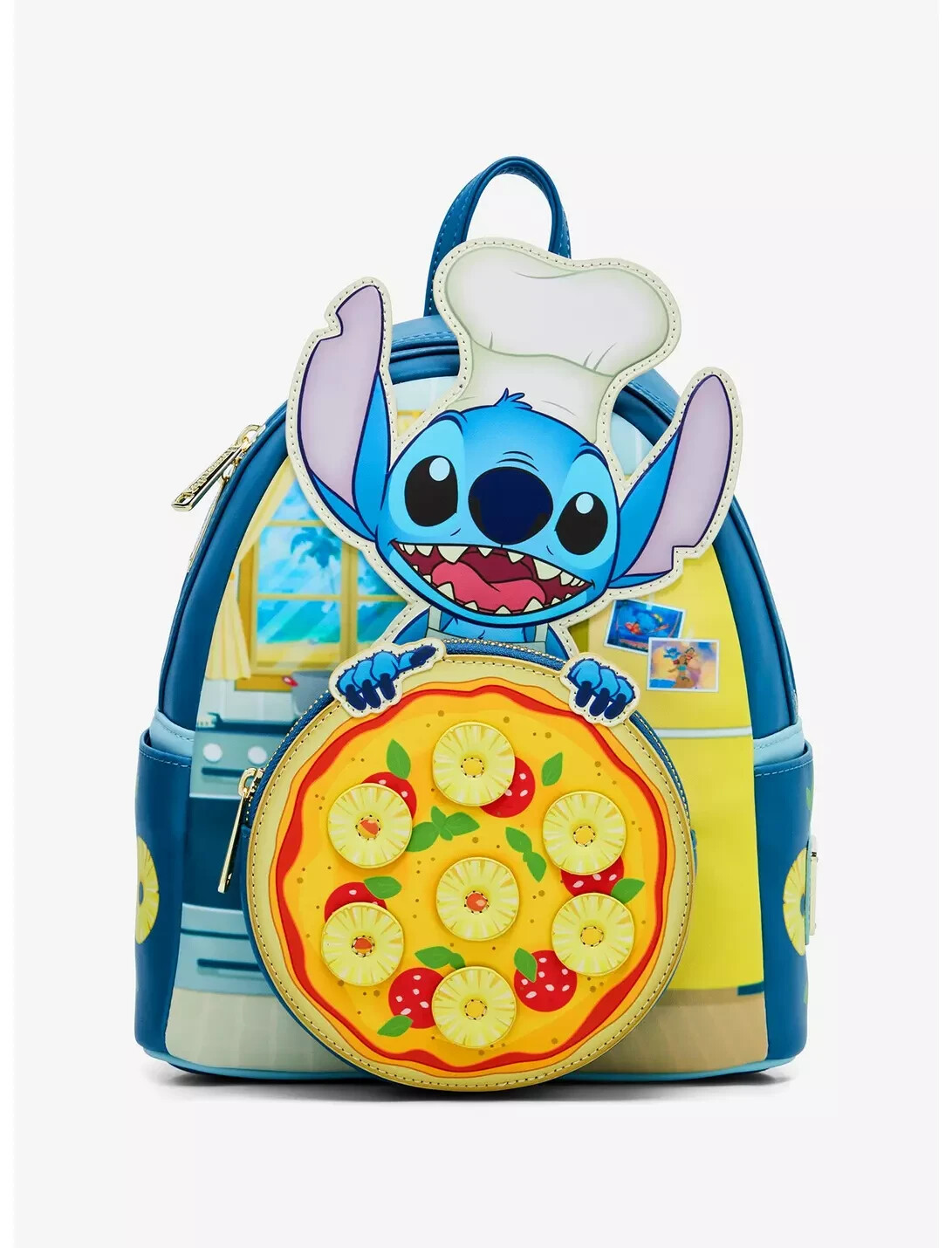 Loungefly Disney Lilo and Stitch Pineapple Pizza Mini Backpack Exclusive
