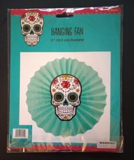 Sugar Skull Halloween Day Of The Dead Hanging Fan