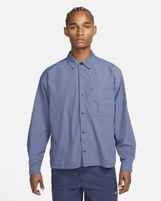 Nike Sportswear Tech Pack Woven Button Up Long Sleeve DC0205-491