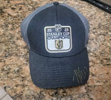 Ben Hutton Vegas Golden Knights 2023 Stanley Cup Champions Hat Signed Auto