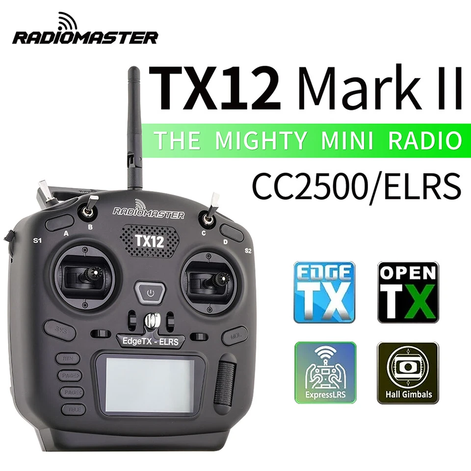 RADIOMASTER TX12 MK II 2.4G 16CH Funksteuerung ELRS OpenTX RC Sender - Bild 2 von 4