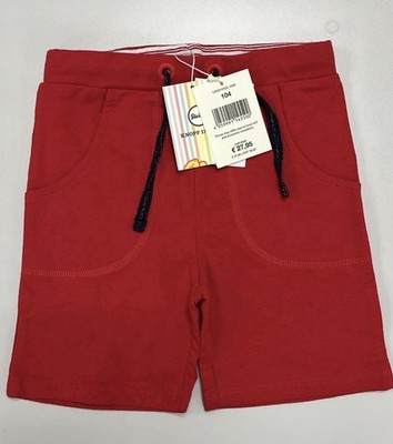 Steiff  Bermuda Shorts Rot Größe 104 mit Zugbandverschluss und Taschen