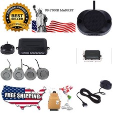 Car Reverse Backup Parking Sensor Radar System, Buzzer beeps, Detection Dista...