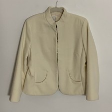 Chico's Cream Jacket Blazer Topper Size 2 / US 12 Large