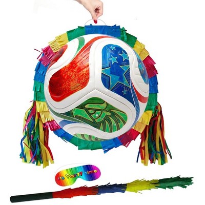 Bunte Fußball Pinata Geburtstag Party Spiel Thema WM Ballpremiere 2026