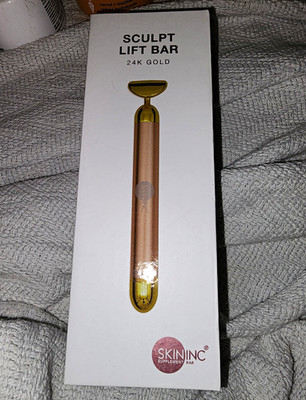 Skin Inc Supplement Bar Sculpt Lift Bar 24K Gold Facial Massager Sonic Vibrating