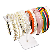 Acrylic Headband Holder, Hair Accessories Organizer Clear Stand for Girls