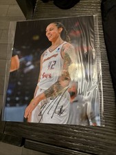 Britney Griner Hand Signed Autographs- Photo And Game Day Worn Shirt