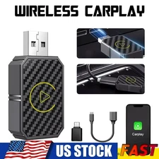 USB Wireless CarPlay Adapter For iPhone Apple Wireless Dongle Plug ＆Play Black