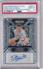 PSA 10 2024-25 PRIZMS MOJO /25 AUTOGRAPHS RC DONOVAN CLINGAN BLAZERS DRAFT GR364