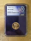 1958-D Lincoln Cent NGC MS65 RD Purple Core trader