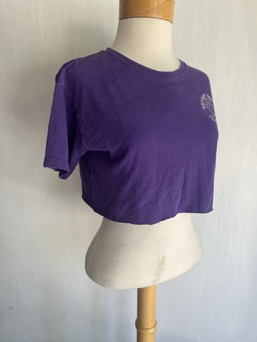 MAMMOTH MOUNTAIN CALIFORNIA Official Snowboard Crop Top Midriff T-Shirt Small - Picture 4 of 6