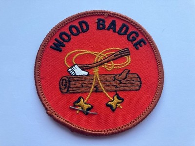 Holz Badgel BSA Pfadfinder Amerika gewebter Stoff Patch Abzeichen