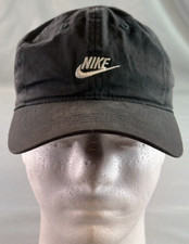 Nike Toddler Heritage 86 Futura Dad Hat Black Cotton Strapback Cap Boys Girls