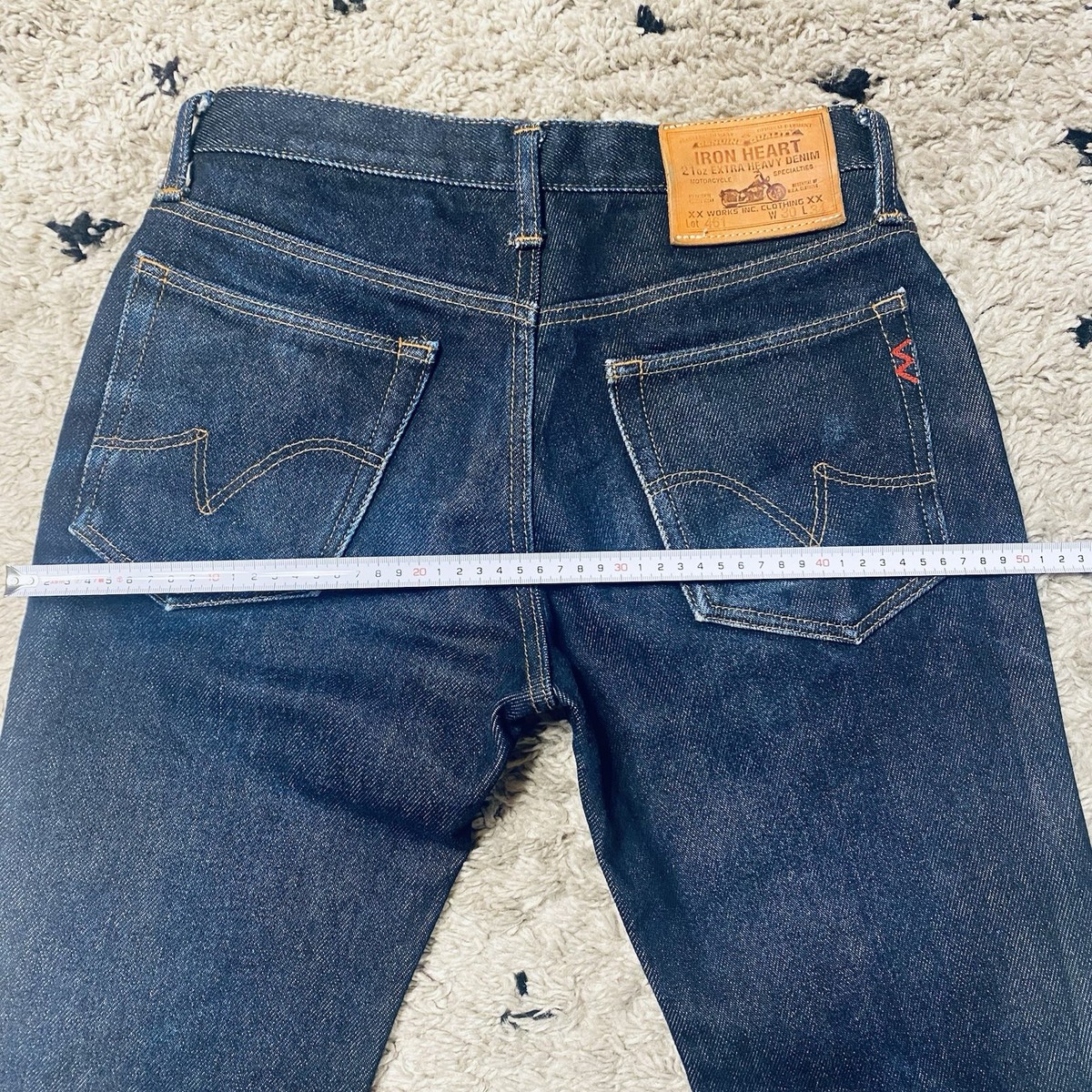 IRON HEART No Duty for US Jeans Bootcut 461 W30 Heavy Denim 21oz