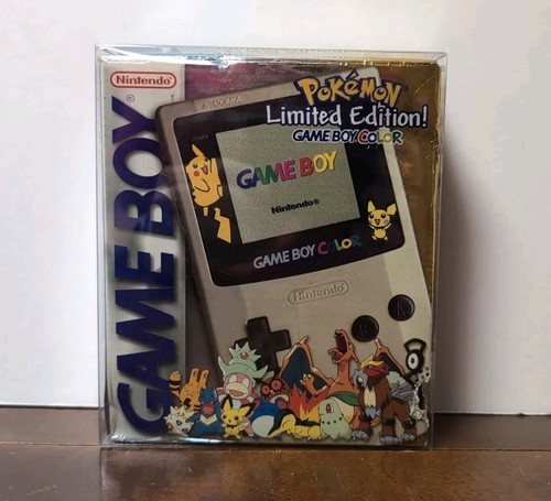 Limited Edition Pokemon Game Boy Color Gold & Silber CIB Komplett Box US NTSC - Bild 1 von 21