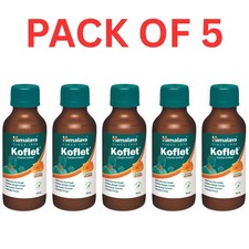 5X Himalaya Koflet Syrup Pack of 5 (100ml x5 ...