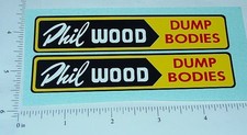 Pair Lincoln Phil Wood Dump Truck Stickers LN-025