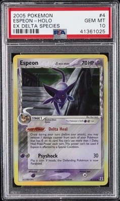2005 POKEMON EX DELTA SPECIES #4 ESPEON-HOLO PSA 10 | eBay