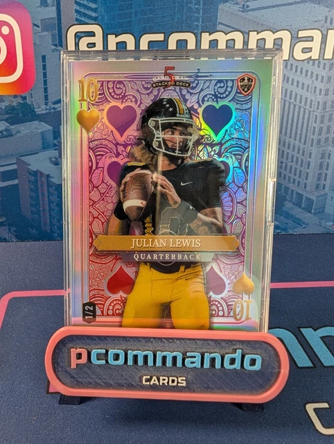 Wild Card 5-Card Draw - Julian Lewis 10 of Hearts Numbered 1/2