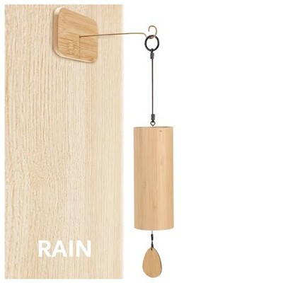  Natural Bamboo Healing Wind Chime Decorative Meditation Chime Melodious Rain