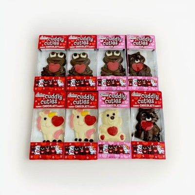 Palmers Chocolate Cuddly Cuties Animal Design Candy Lot Of 8 2.5 Oz. Each New