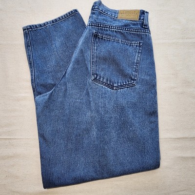 Womens Vintage Brittania Cotton Medium Wash High Waist Mom Jeans 14 Average