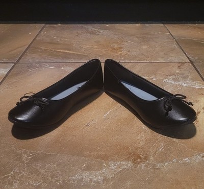 Zoe & Zac Fae Flat Plat Fae Black Ngo Noir Size 3