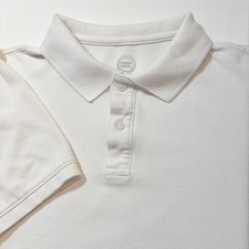 WONDER NATION White Short Sleeve Polo Shirt Boys XL 14-16  Casual Cotton Blend