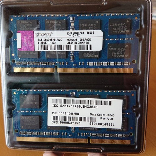 Kingston 4 GB (2 x 2 GB) DDR3 PC3-8500S Laptop Speicher RAM Module