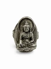 Vintage Signed 925 Sterling Silver Buddha Ring Size 9 7.4g