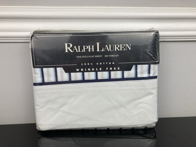 USA Vintage Ralph Lauren Mercer NAVY Striped Blue White Cotton