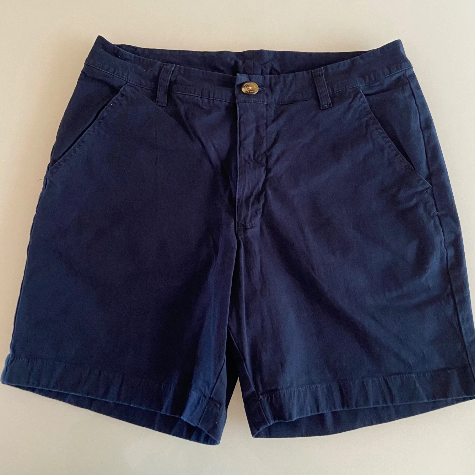 Chubbies Mens Shorts Navy Blue Chino Stretch 7" Inseam Beach Casual Preppy 30