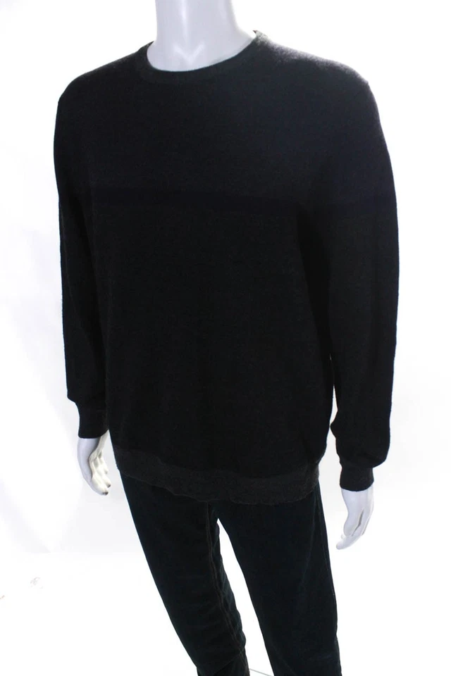 Club Room Men's Wool Blend Pullover Sweater Gray Purple Size L - Image 2 of 4