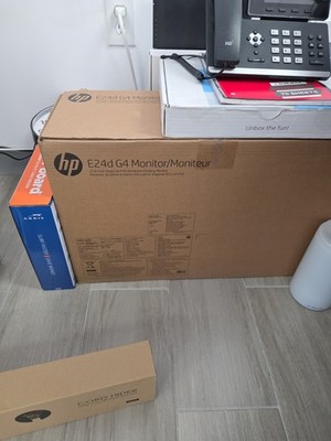 New HP E24D G4 FHD 23.8 Inch Diagonal FHD Advanced Docking Monitor