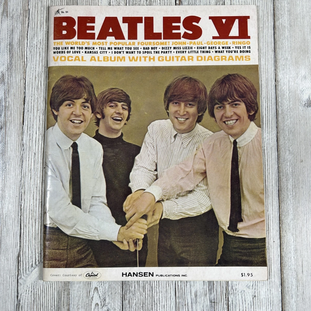 Beatles Songbook In Vintage & Antique Sheet Music & Song Books for